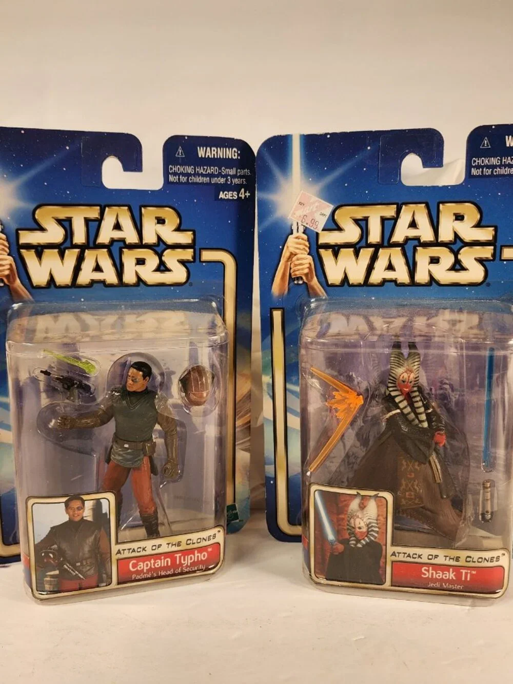 MINT IN BOX STAR WARS Attack of the Clones Captain Typho and Shaak Ti